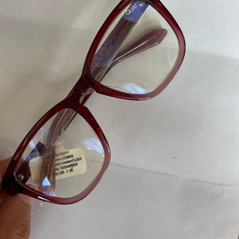 Quay Australia Women's Burgundy Glasses